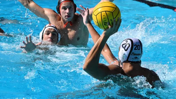 Nathan Banos prepares to take a shot