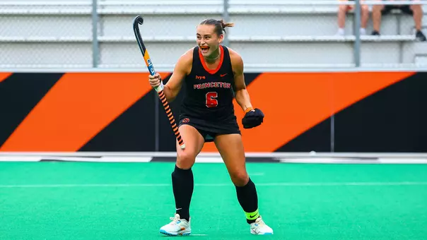 Ottilie Sykes goal celebration against Maryland