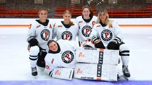 posed photo of women's hockey class of 2026