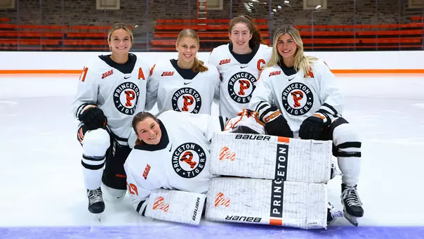 posed photo of women's hockey class of 2026