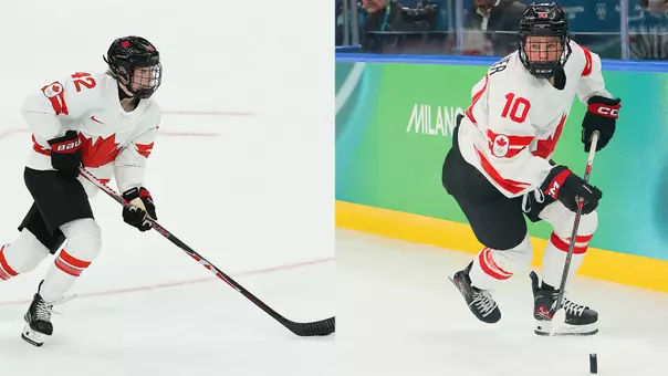 Claire Thompson-Sarah Fillier action photos