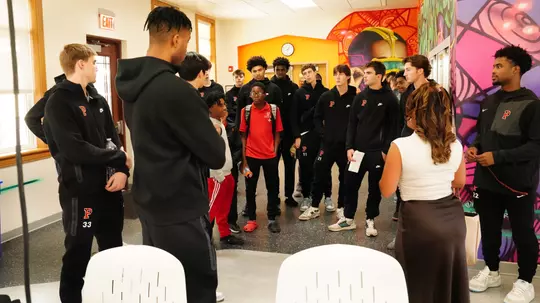 Men's Basketball team at Christina Seix Academy