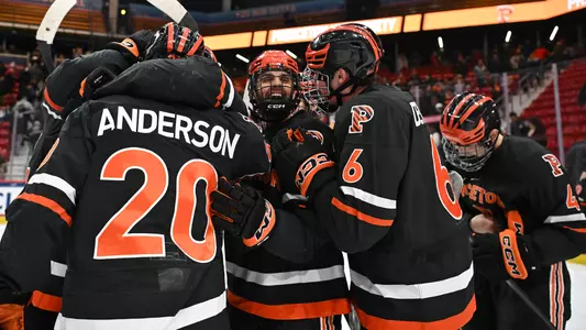 Men's Hockey Celebrates ECAC Semifinal Win