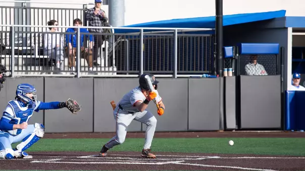 Isaac Lamson Bunts In Game Against Seton Hall
