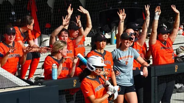 softball dugout cheering photo