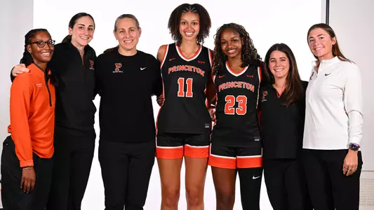Coaching Staff with Seniors on WBB
