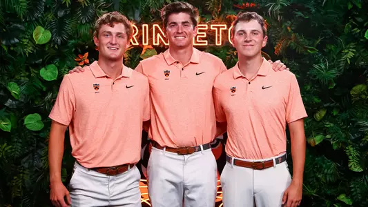 Men's Golfers On Jungle Set