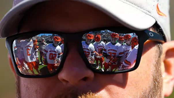 Players reflecting off Coach Jim Mitchell's shades
