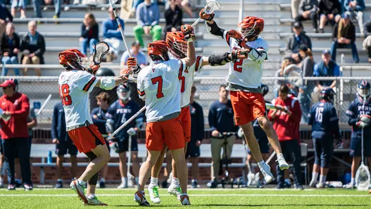 Princeton men's lacrosse goal celebration