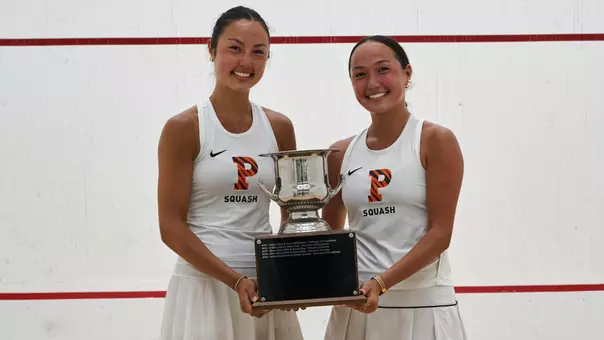sisters alex sam jaffe us intercollegiate doubles trophy photo