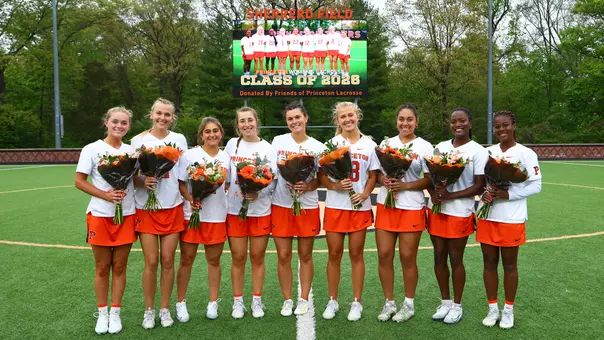 Women's Lacrosse Senior Class of 2026 Celebrates Postgame