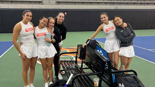 Women's tennis group pose