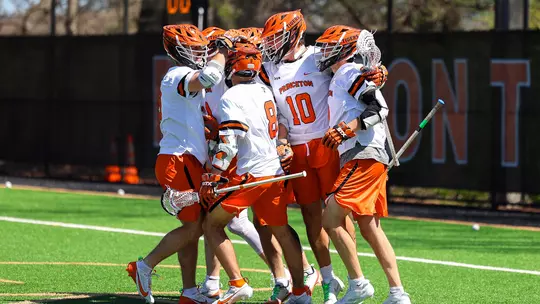 Princeton men's lacrosse goal celebration