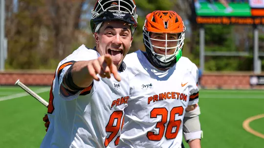 Russ Fitzgerald, Jake Vana smile for the camera