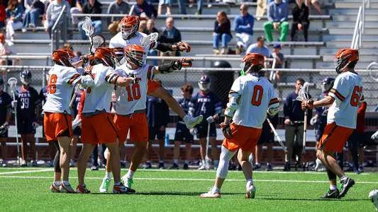 Princeton men's lacrosse goal celebration