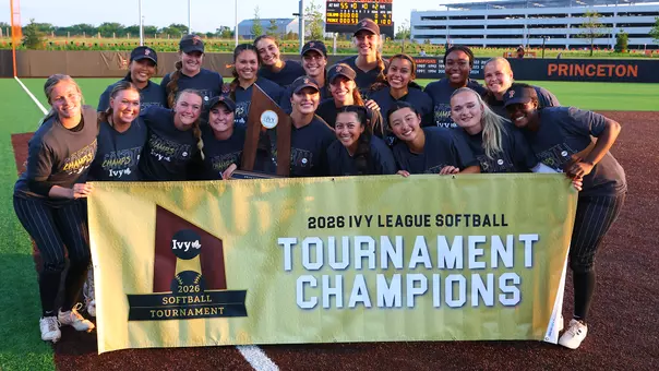 ivy softball tournament title celebration photo