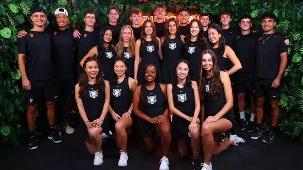2026 Princeton men's and women's tennis posed together
