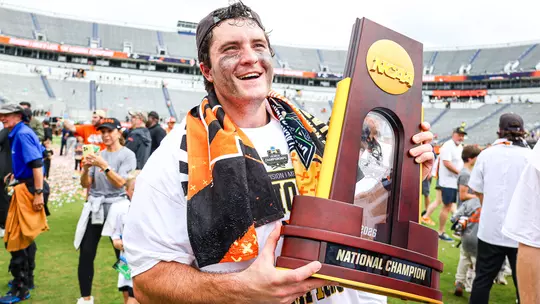 Ian Mize with trophy