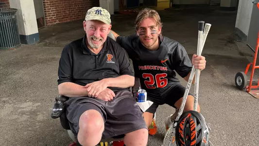 Ryan Croddick with his father John