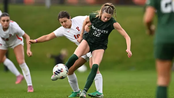 women's soccer action photo vs dartmouth