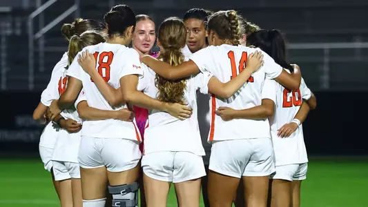 women's soccer huddle photo