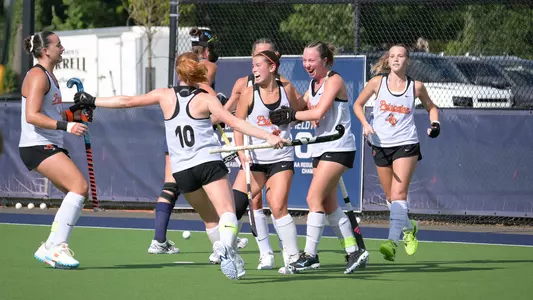 FH scrimmage vs. Monmouth goal celebration
