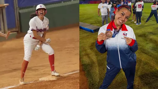 Graciela Dominguez action and medal posed photos from 2026 Caribbean Games