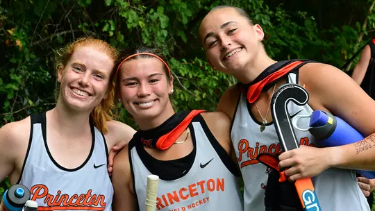 Clem Houlden, Gabriella Anderson, Ottilie Sykes pregame