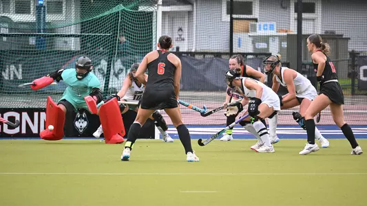 field hockey action at uconn