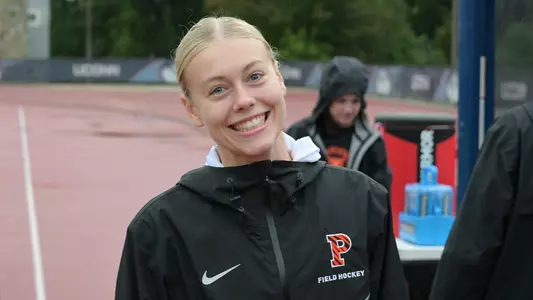 Smiling Lydia Bills pregame