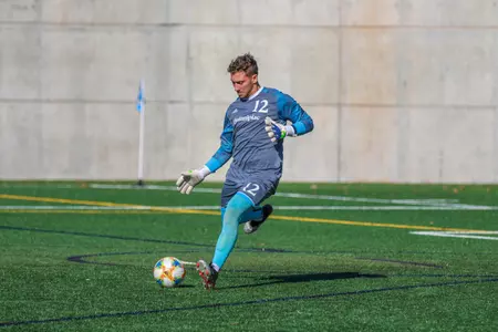 Jared Mazzola passes the ball vs. Fairfield