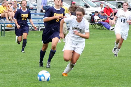 Velaj's Hat Trick Propels Women's Soccer To Come-From-Behind, Double-Overtime Win Image