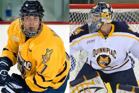 Eric Lampe and Dan Clarke Earn ECAC Hockey Honors Image