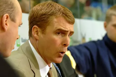 Men's Ice Hockey Coach Rand Pecknold Featured On ESPN Radio Show 'The Back Page' Image