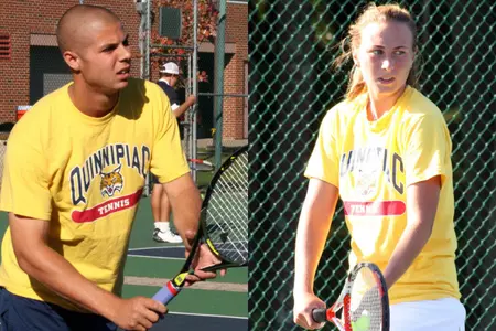 Feldman, Wilson Earn NEC Tennis Players of the Week Image