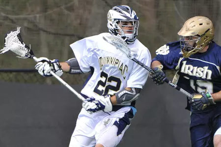Men's Lacrosse Falls To Top-Seeded Notre Dame, 7-4, In GWLL Semifinals Image
