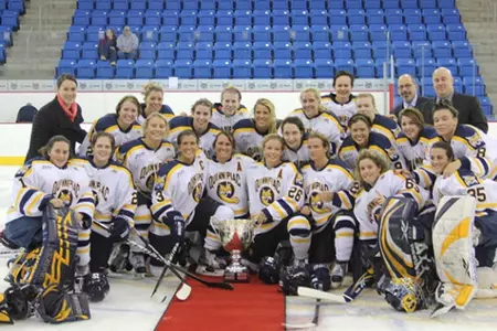 Women's Ice Hockey Captures Nutmeg Classic With A 2-1 Victory Over Yale Image