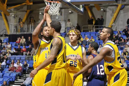 Men's Basketball Earns First-Ever NEC Regular Season Championship With Road Win At FDU Image