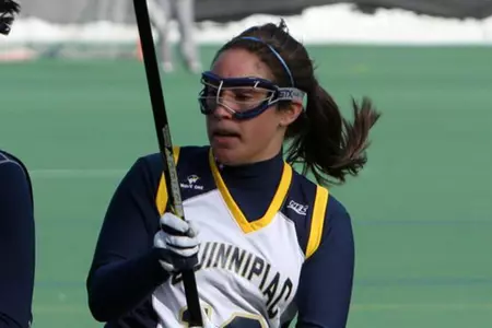 Women's Lacrosse Cruises To 18-10 Win Against Bryant In NEC Opener Image