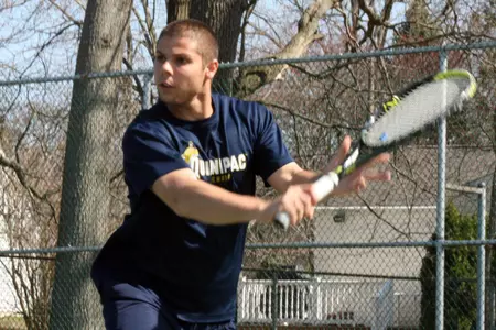 Men's Tennis Defeats Monmouth In NEC Opener, 4-3 Image