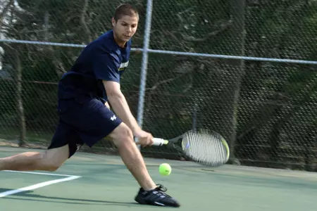 Men's Tennis Edged By Sacred Heart, 4-3 Image