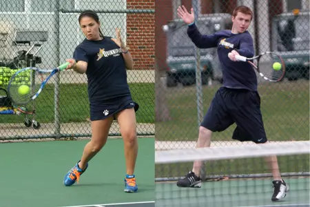 Cantor and Hughes Earn NEC Rookie, Player of the Week Image