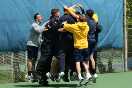 Men's Tennis Wins Fourth NEC Championship With 4-3 Victory Over No. 1 Sacred Heart Image