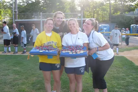 Softball Volunteers With Connecticut Special Olympics Image