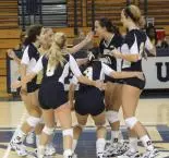 Women's Volleyball Defeated By Sacred Heart, 3-0, In NEC Competition Image