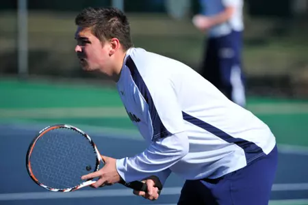 Men's Tennis Upsets FDU, 4-2, To Reach NEC Championship Match Image