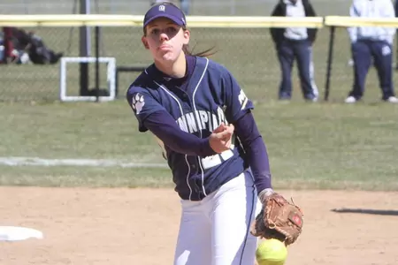 Softball Junior Heather Schwartzburg Wins Fourth Akadema/NEC Pitcher of the Week Honor Image