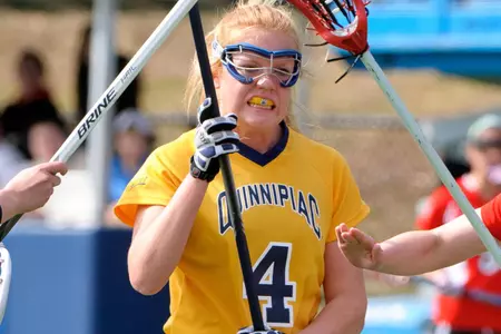 Women's Lacrosse Earns No.1 Seed In NEC Playoffs With 13-8 Victory Over Monmouth Image