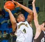 Azotam's Late Bucket Sends Men's Basketball Past Albany, 59-57 Image