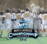 2012 NEC Tournament: #3 Men's Lacrosse Squares Off Against #2 Bryant Friday Night Image